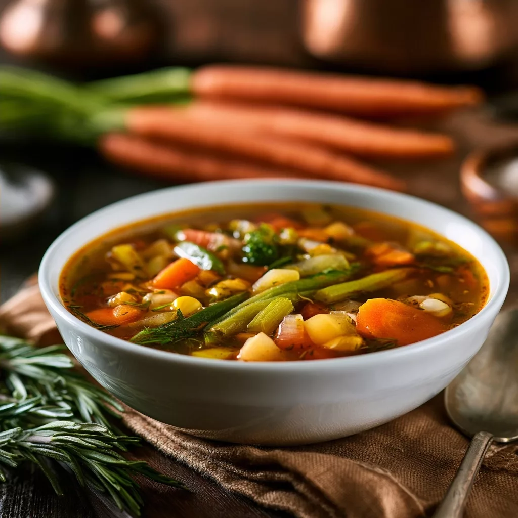Easy Vegetable Soup Healthy Dinner