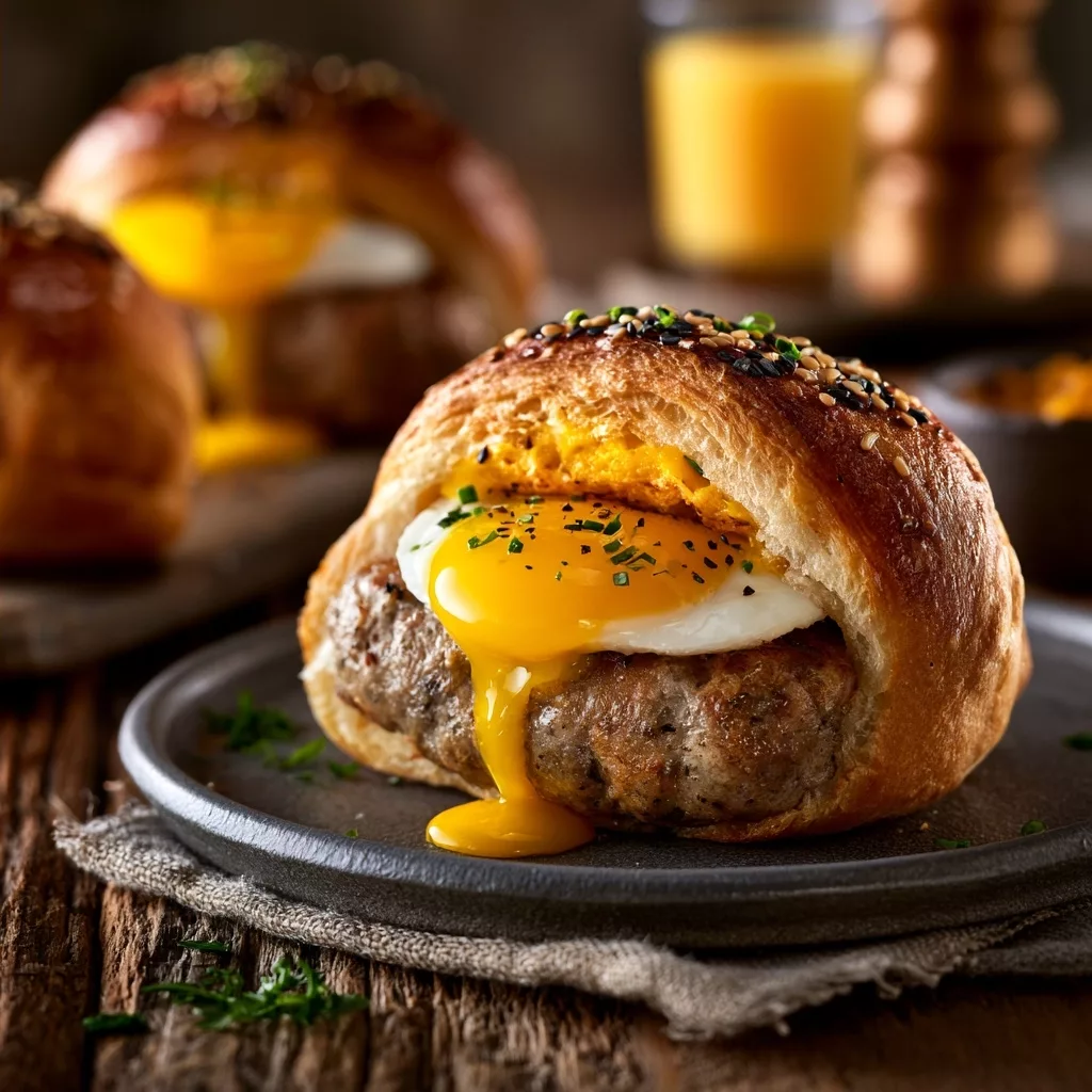 Savory Sausage & Egg Breakfast Rolls