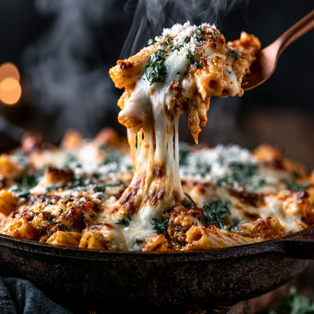Cheesy Baked Ziti Recipe - easy, quick, delicious
