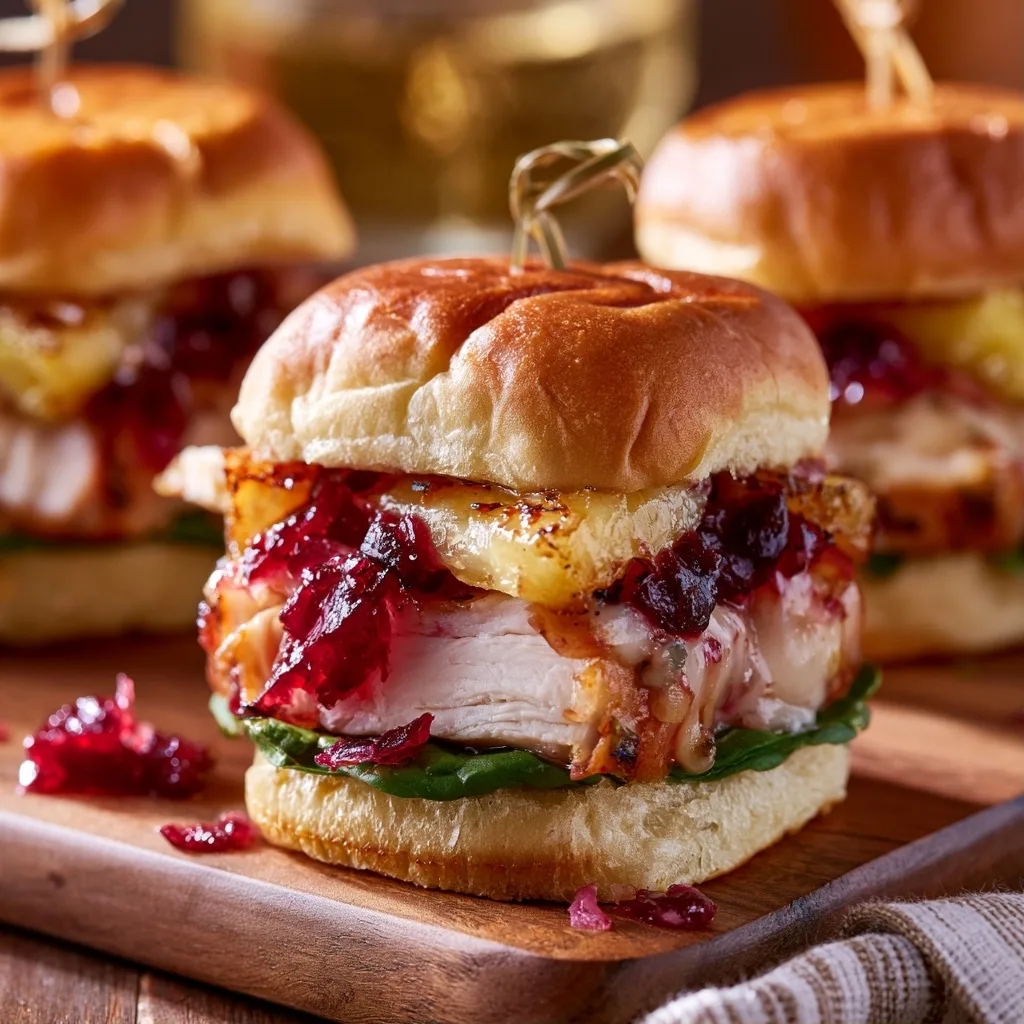 Cranberry Turkey Hawaiian Sliders
