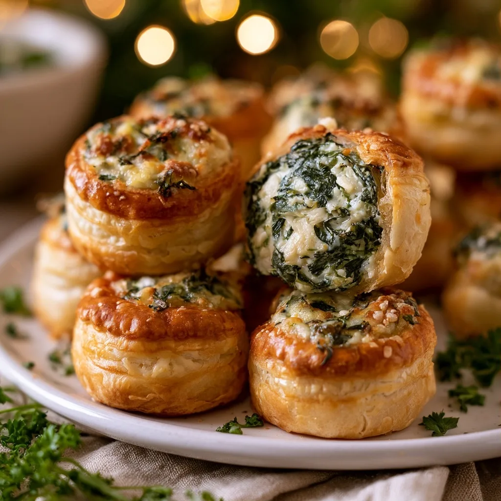 Spinach Puff Pastry Bites – Easy Holiday Party Appetizer