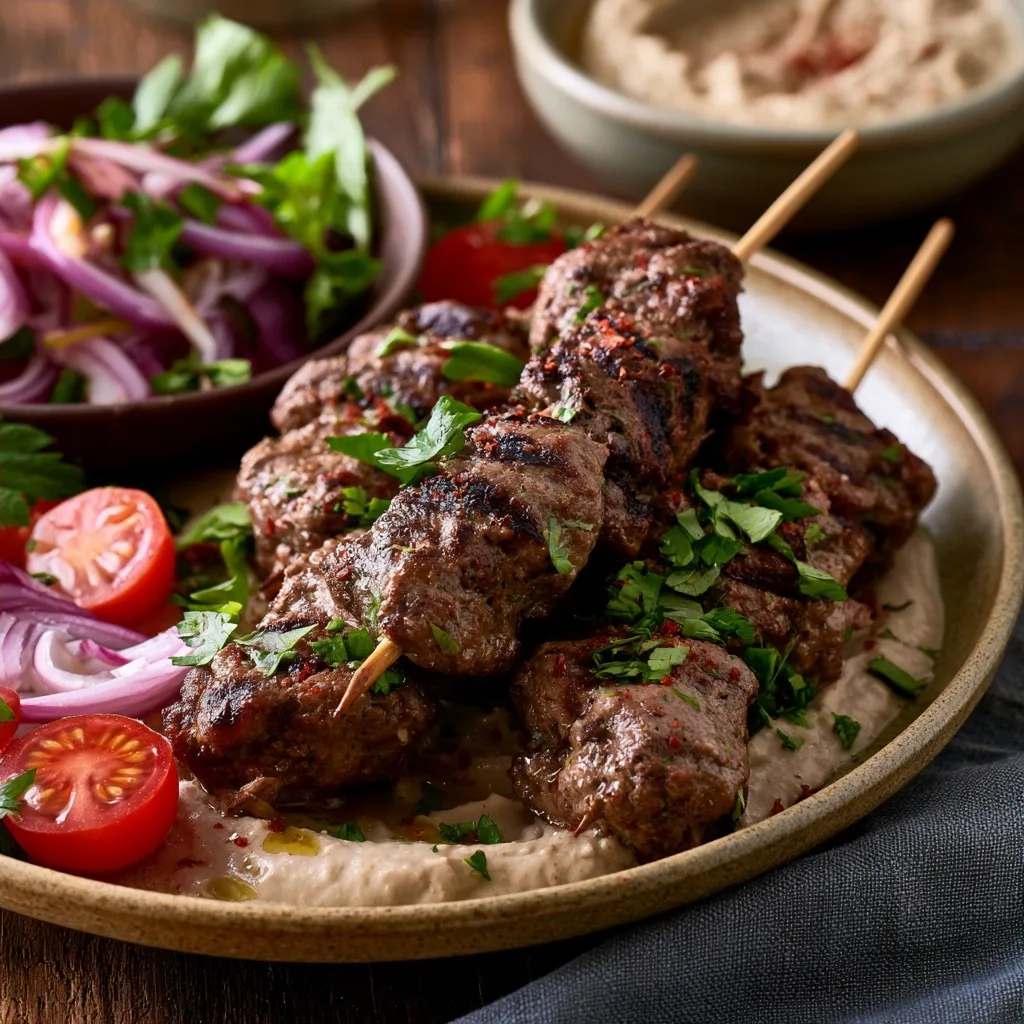Beef Kofta Kebabs with Tahini – Easy Mediterranean Dinner
