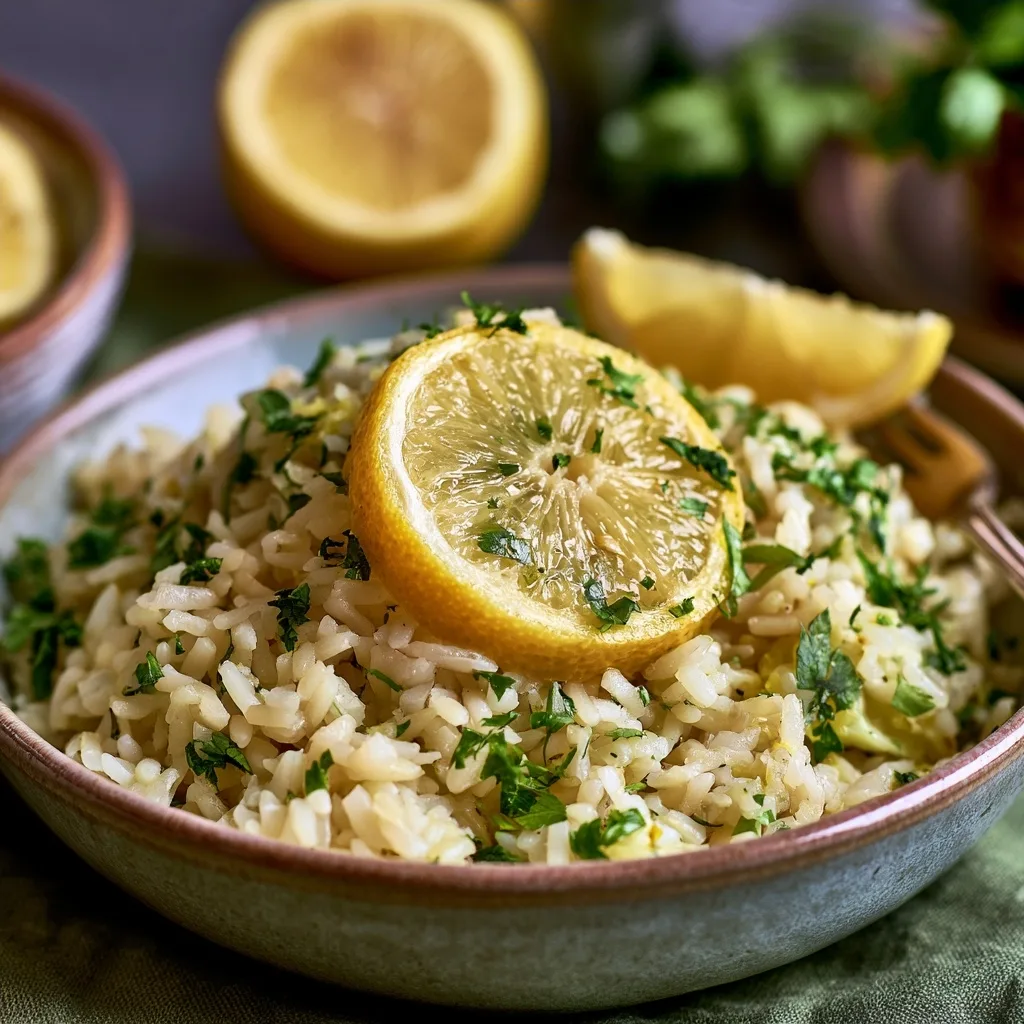 Greek Lemon Rice – Easy Mediterranean Side Dish Recipe