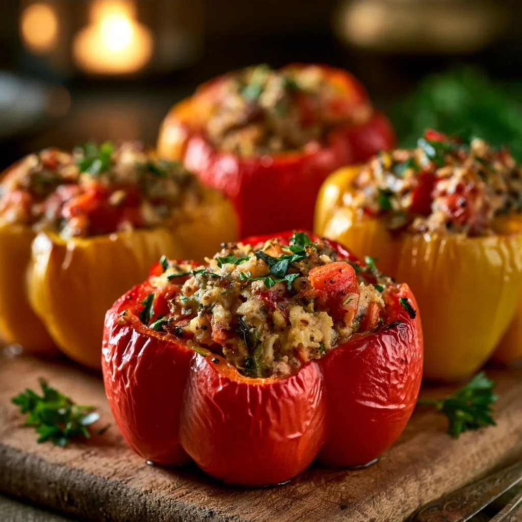 Turkey Stuffed Peppers – Easy Healthy Family Dinner