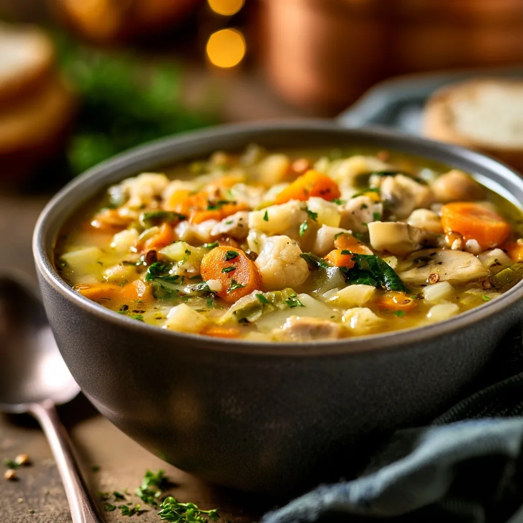 Turkey Vegetable Soup – Easy Healthy Cozy Soup Recipe