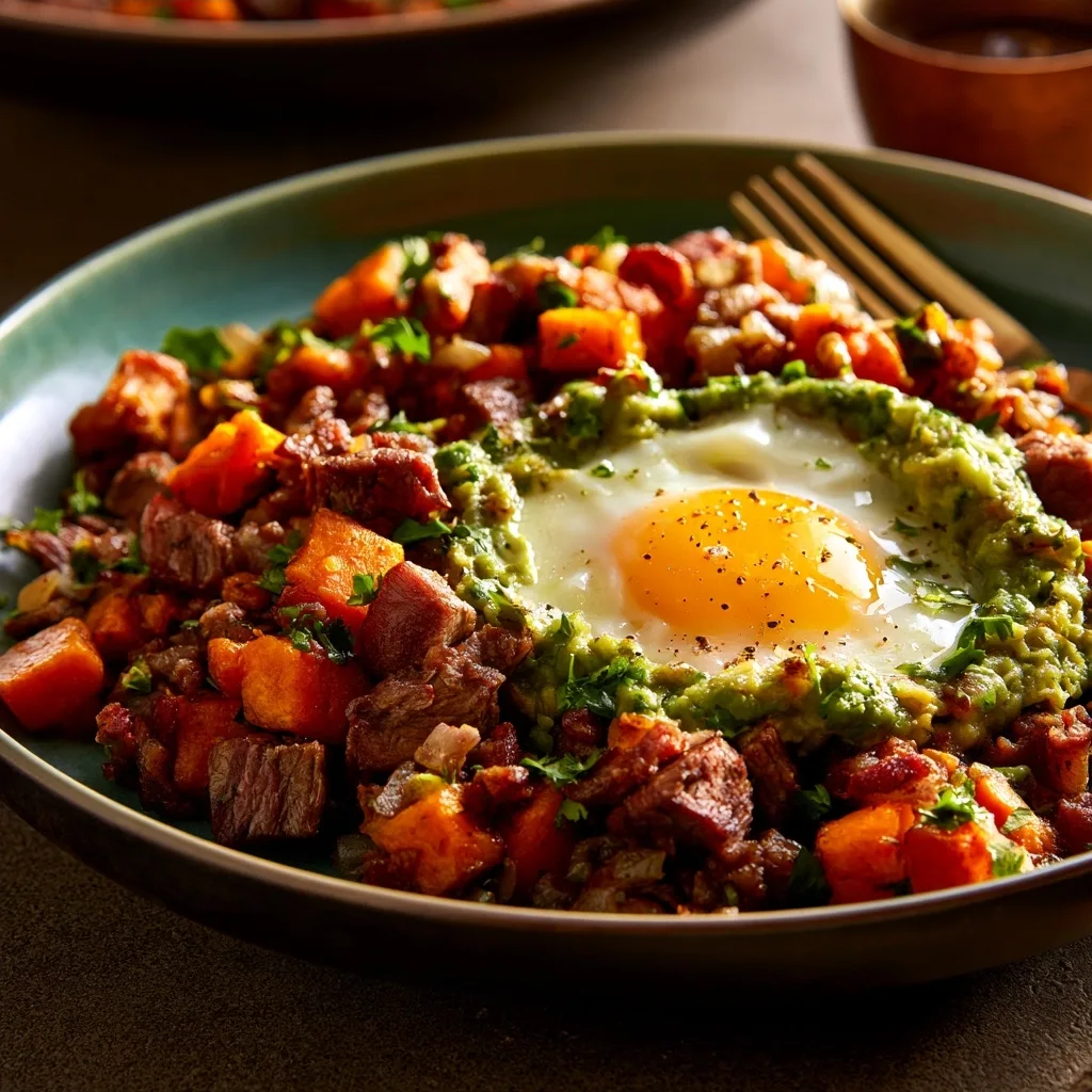 Beef Sweet Potato Hash