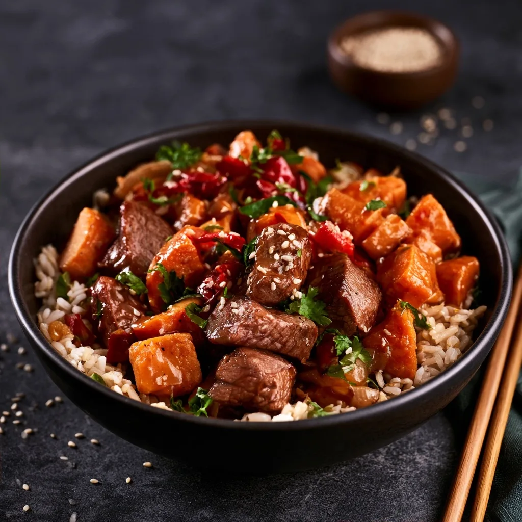 Sweet Potato Beef Bowl
