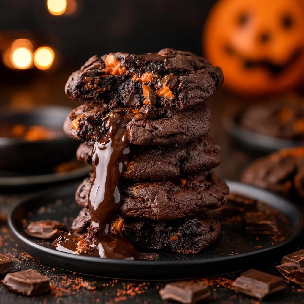 Halloween Chocolate Cookies