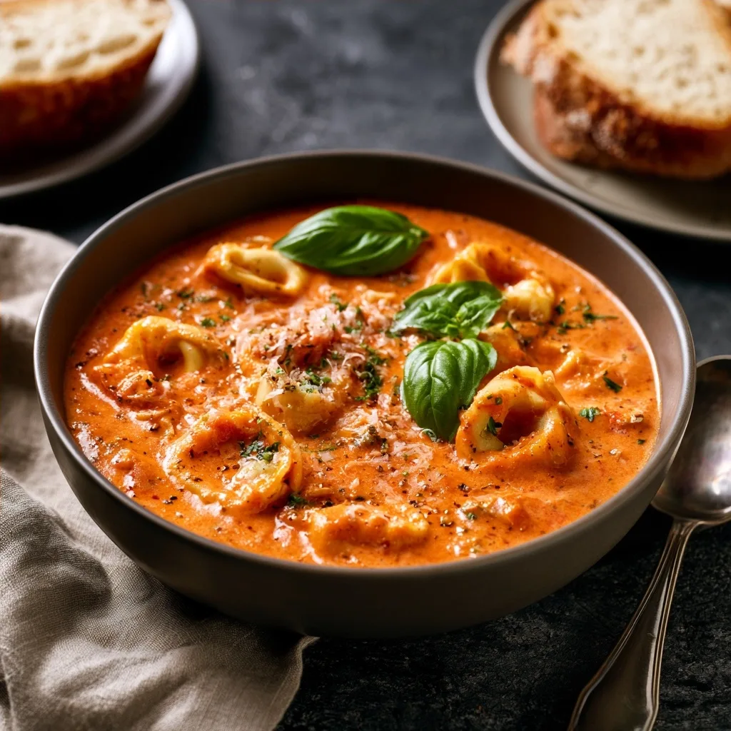 Rich Creamy Tomato Tortellini Soup