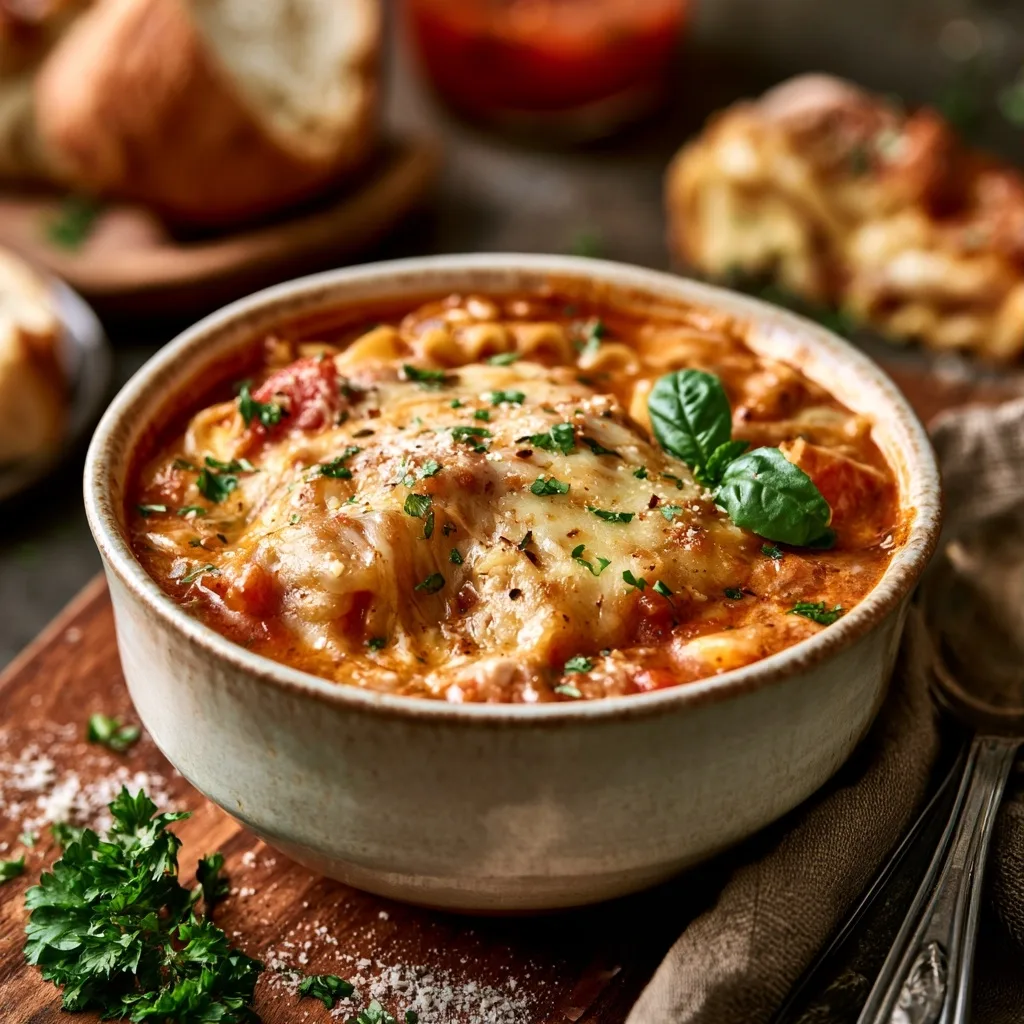 Easy Lasagna Soup Recipe (Hearty, Cheesy & Comfort in a Bowl)
